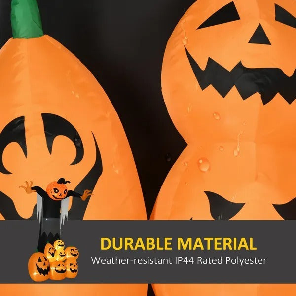 8ft Halloween Inflatable Outdoor Decoration with Built-In LED Lights – Waterproof & Easy Setup
