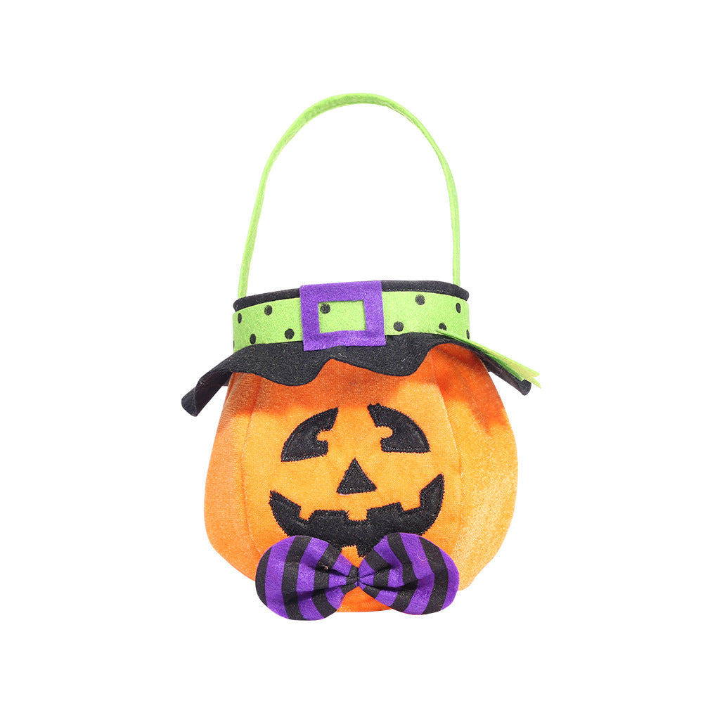 Halloween Cloth Candy Tote Bags – Pumpkin, Witch, Cat & Vampire Styles