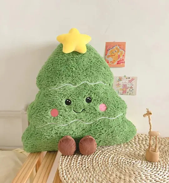 🎄 INS Holiday Decorative Cushion Christmas Tree Doll Plush – Cozy, Cute & Festively Chic