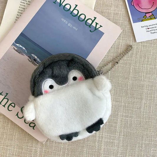 🐧 Cute Cartoon Penguin Plush Coin Purse Pendant – Fun, Functional & Adorably Soft