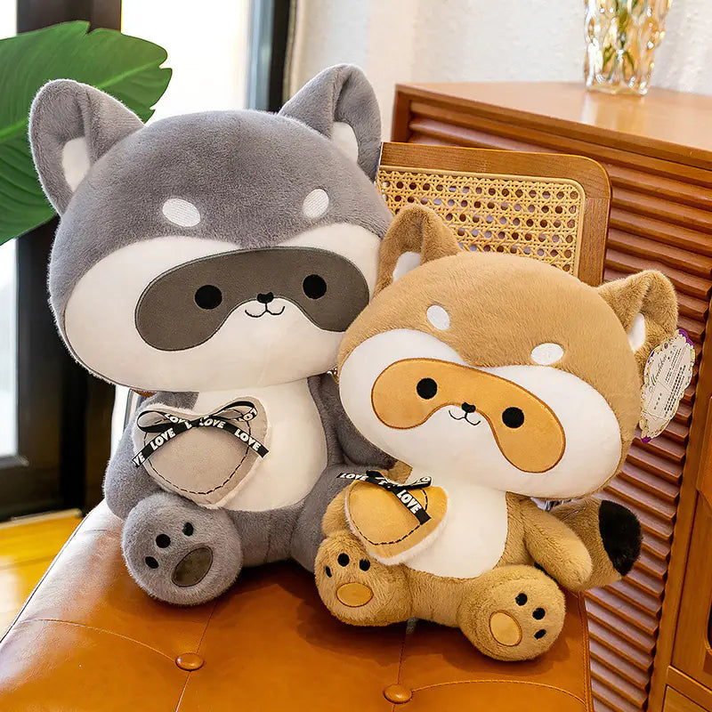 🦝 Raccoon Plush Toy – Soft, Snuggly, and Full of Charm
