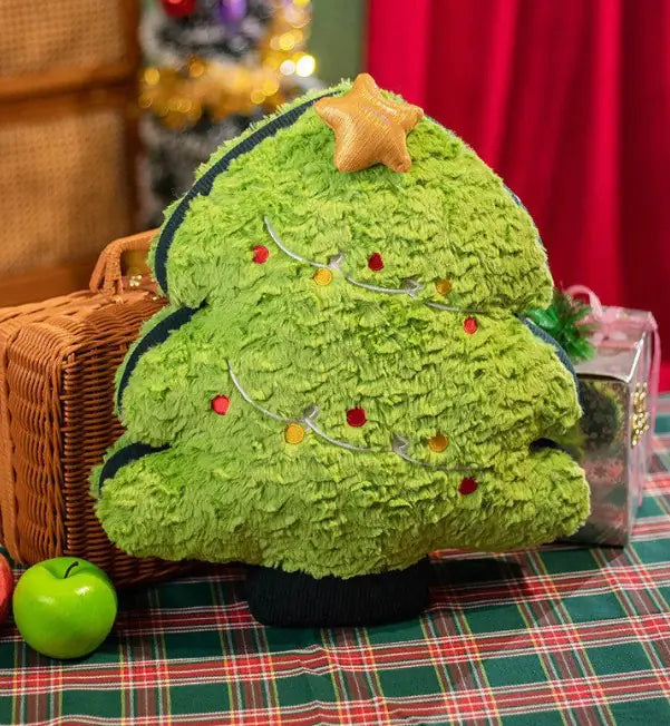 🍪 Christmas Tree Ginger Villain Figurine Doll Pillow – Whimsical, Festive & Cuddly