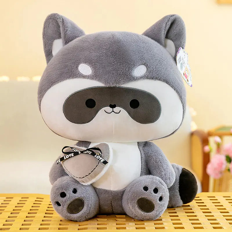 🦝 Raccoon Plush Toy – Soft, Snuggly, and Full of Charm