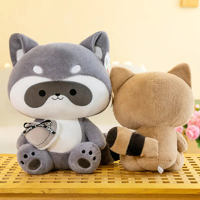 🦝 Raccoon Plush Toy – Soft, Snuggly, and Full of Charm
