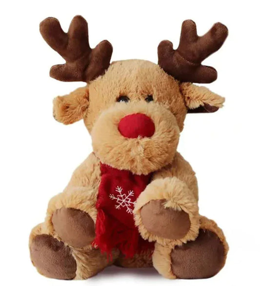 🦌 Christmas Plush Elk Doll Toy – Festive, Soft & Full of Holiday Cheer